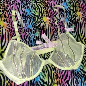 Victoria's Secret Sheer Glitter Bra